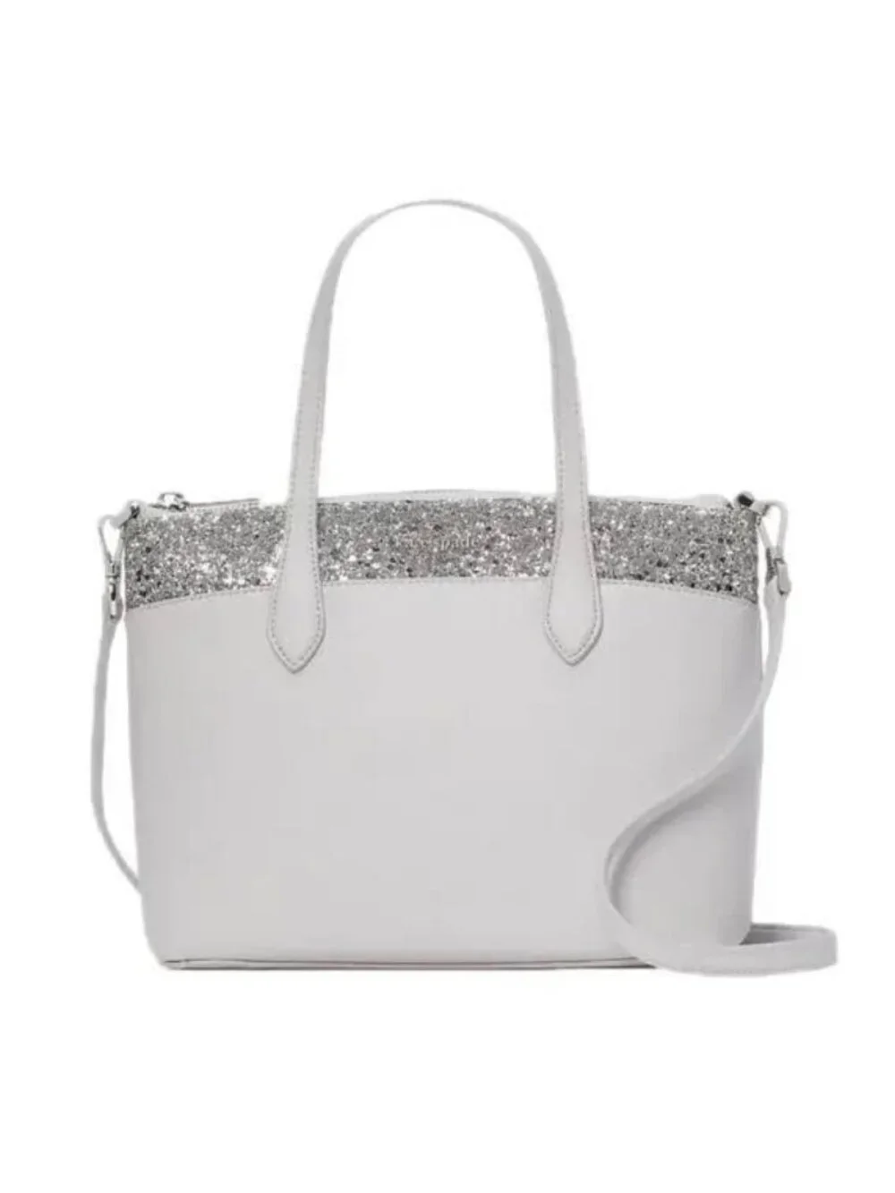 Kate Spade New York Flash Glitter Satchel in Gray (Style K8707)
